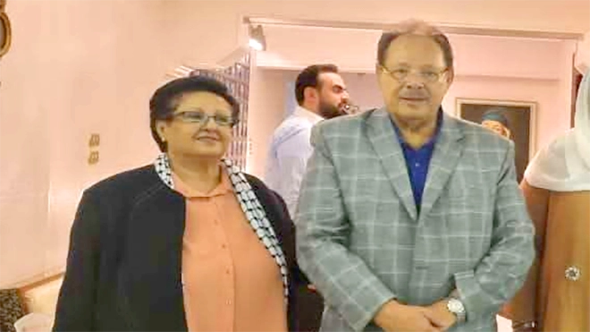 ​الرئيس علي ناصر يطمئن على صحة فائقة السيد